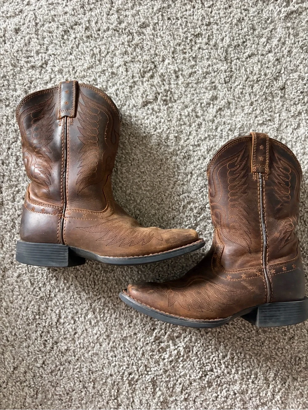 Ariat Kids Brown and Black Cowboy Boots